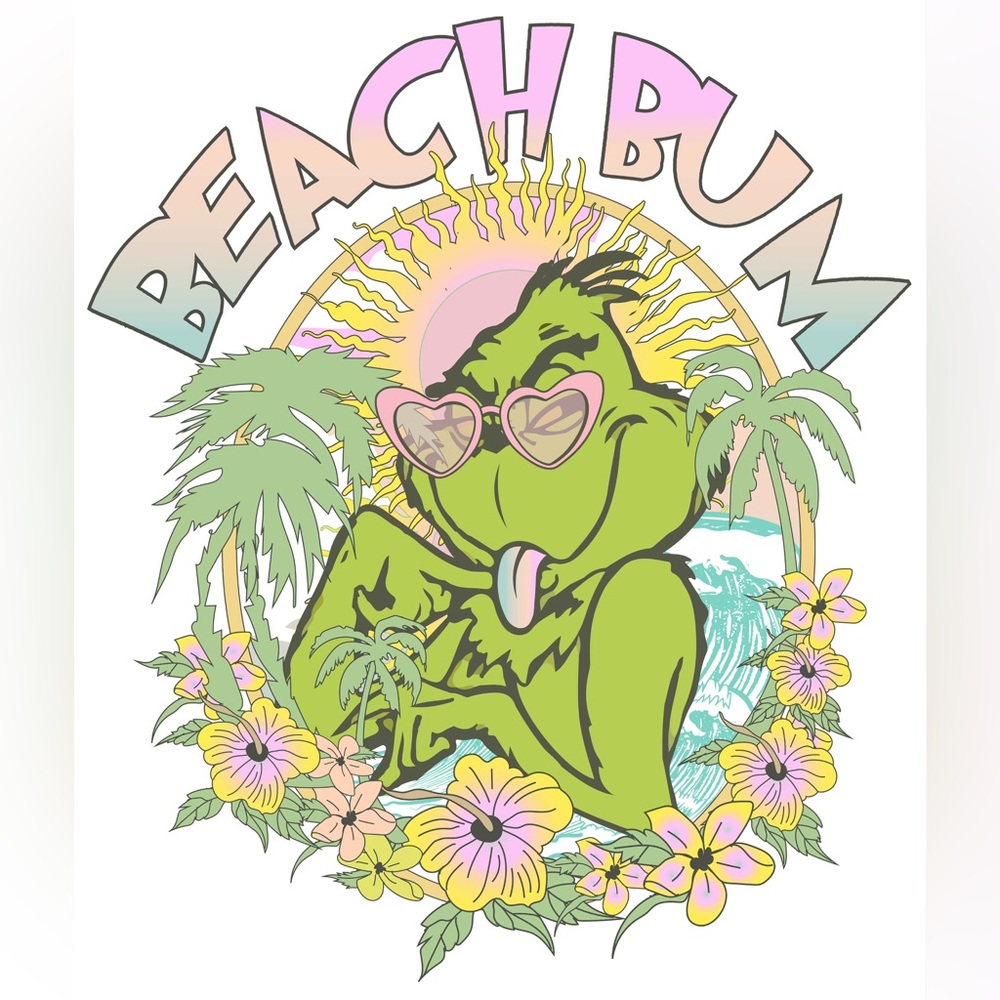 The Grinch Beach Bum Graphic Tee
